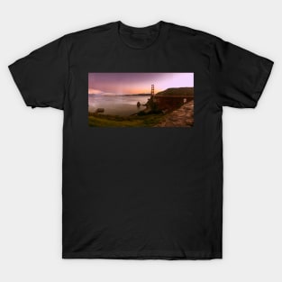 Sunset Golden Gate Bridge San Francisco T-Shirt